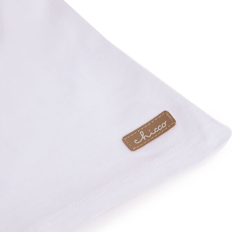 Boys White Checked Short Sleeve T-Shirt image number 3